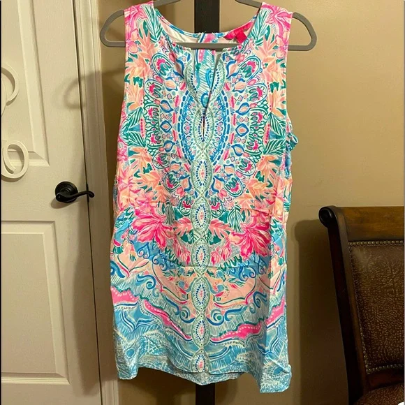 🌴💕Lilly Pulitzer Kelby Stretch Dress - Size 14💕🌴 - Picture 1 of 2